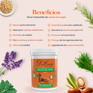 Don Cabello Mascarilla con Aceite de Argán  Hidratación Intensiva - Doncabellopro