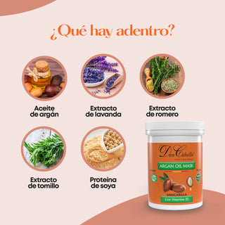 Don Cabello Mascarilla con Aceite de Argán  Hidratación Intensiva - Doncabellopro