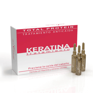 Don Cabello Tratamiento Anticaída con Keratina – Ampollas capilares – 12 Ampollas x 10 ml - Doncabellopro