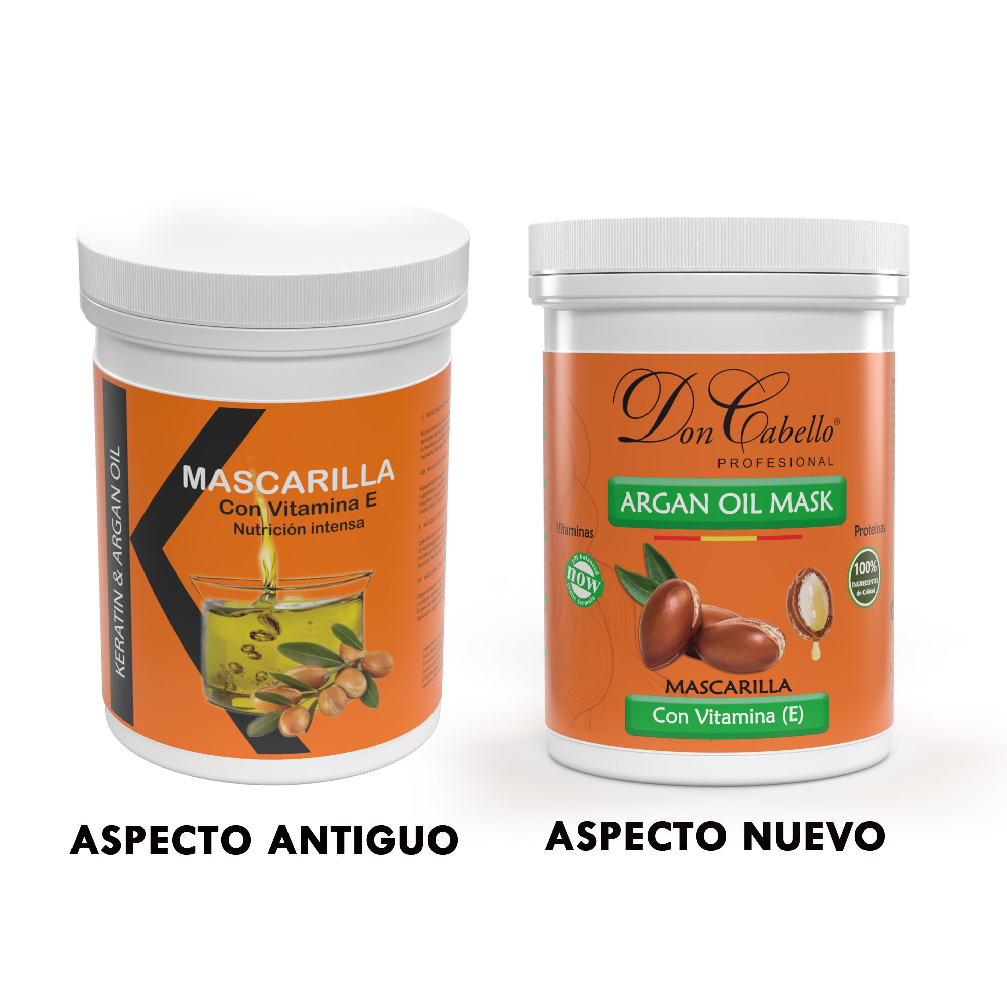 Don Cabello Mascarilla con Keratina y Aceite de Argán Hidratación Intensiva 1000 ml. - Doncabellopro