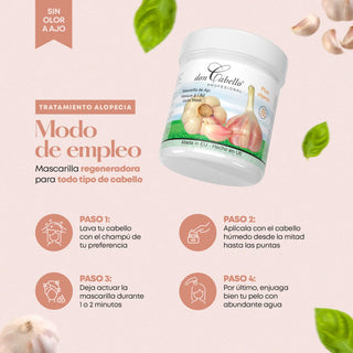Don Cabello Mascarilla Pelo de Ajo, 1000 ml - Doncabellopro