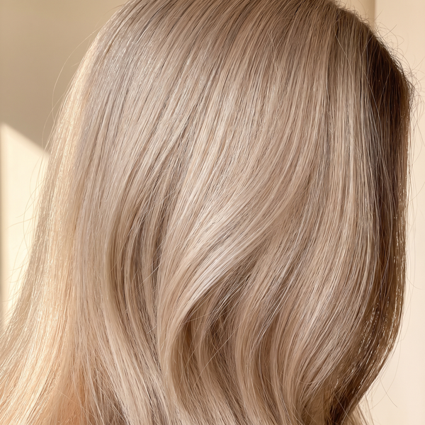 Cabello decolorado sin tonos amarillos