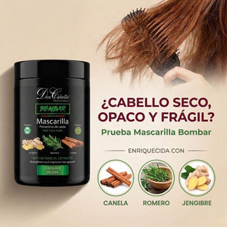 Don Cabello Bombar Mascarilla Preventiva de Caida con Romero, Canela Y Jengibre 1kg