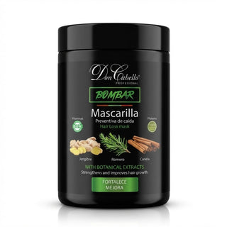 Don Cabello Bombar Mascarilla Preventiva de Caida con Romero, Canela Y Jengibre 1kg