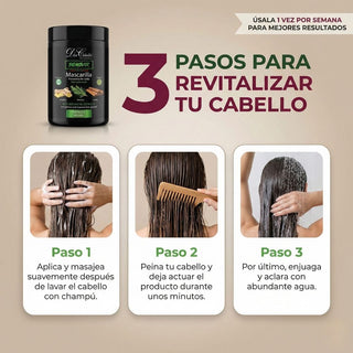 Don Cabello Bombar Mascarilla Preventiva de Caida con Romero, Canela Y Jengibre 1kg