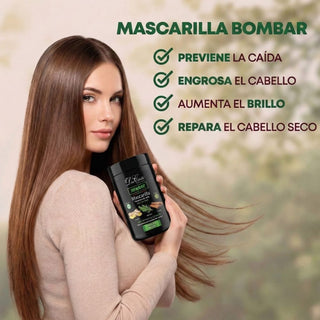Don Cabello Bombar Mascarilla Preventiva de Caida con Romero, Canela Y Jengibre 1kg