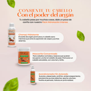 Pack Hidratación Intensa con  Aceite de Argán Don Cabello