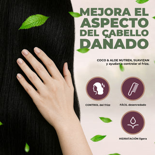 Don Cabello Champú Nutritivo Coco & Aloe Vera – Hidratación Suave y Brillo Natural – 1000 ml