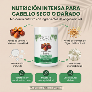Don Cabello Mascarilla Nutritiva Batana 1000 ml Hidratación y Suavidad
