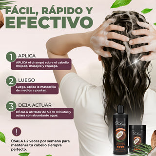 Don Cabello Pack Capilar Coco Nutritivo – Hidratación y Suavidad – 2x1000 ml