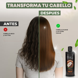 Don Cabello Champú Nutritivo Coco & Aloe Vera – Hidratación Suave y Brillo Natural – 1000 ml