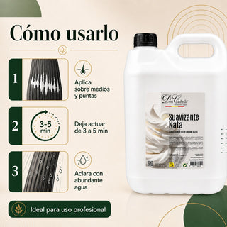 Suavizante Nata Don Cabello Profesional 5000 ml | Ideal para Salones