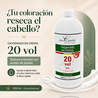 Don Cabello Oxigenada en Crema 20 vol 6% 1000 Ml