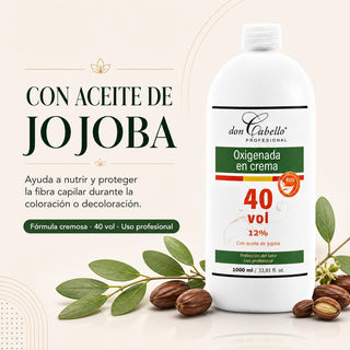 Don Cabello Oxigenada en Crema 40 vol 12%  1000 Ml