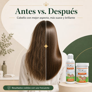 Pack Reparación Ajo – Cabello Seco y Dañado (Champú + Mascarilla) Don Cabello