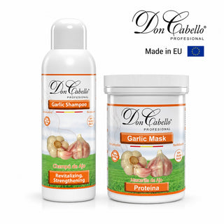 Pack Reparación Ajo – Cabello Seco y Dañado (Champú + Mascarilla) Don Cabello