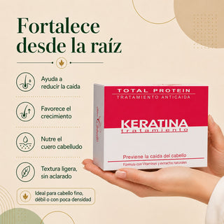Don Cabello Tratamiento Anticaída con Keratina – Ampollas capilares  – 12 Ampollas x 10 ml
