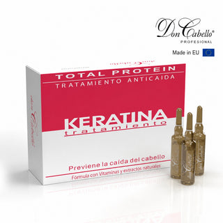 Don Cabello Tratamiento Anticaída con Keratina – Ampollas capilares  – 12 Ampollas x 10 ml