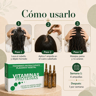 Don Cabello Ampollas capilares – Tratamiento capilar anticaída – 12 Ampolletas x 10 ml