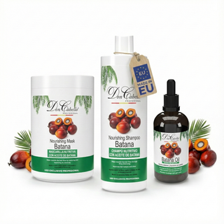 Don Cabello Pack Batana oil 3 Productos Champú Mascarilla y Aceite Nutrición y Brillo