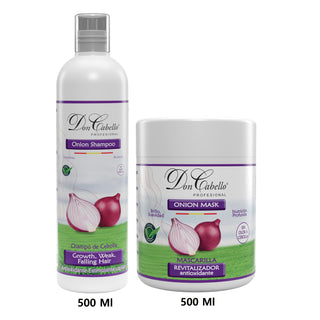 Don Cabello Pack Capilar Cebolla Roja Sin Olor – Limpieza y Fortalecimiento – 2x1000 ml