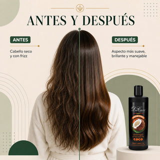 Don Cabello Nourishing Shampoo Coconut &amp; Aloe Vera – Gentle Hydration and Natural Shine – 1000 ml