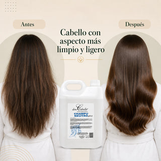 Champú Neutro pH 5.5 Don Cabello Profesional 5000 ml | Ideal para Salones