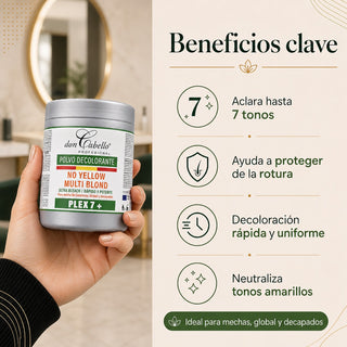 Don Cabello Polvo Decolorante Plex 7 – Anti Amarillos 500 g