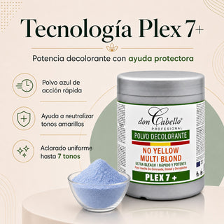 Don Cabello Polvo Decolorante Plex 7 – Anti Amarillos 500 g