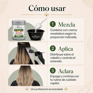Don Cabello Polvo Decolorante Plex 7 – Anti Amarillos 500 g