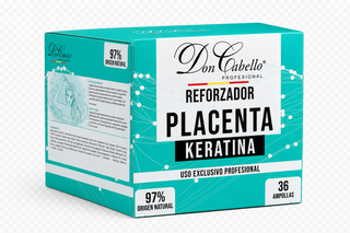 Don Cabello Ampollas Reforzador con Placenta y Keratina 36 x 15 ml