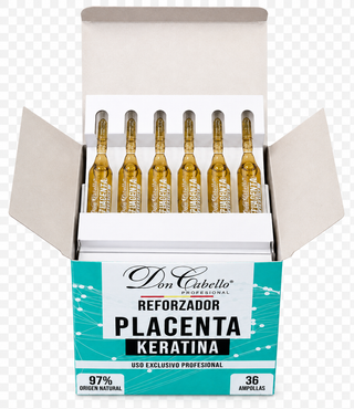 Don Cabello Ampollas Reforzador con Placenta y Keratina 36 x 15 ml