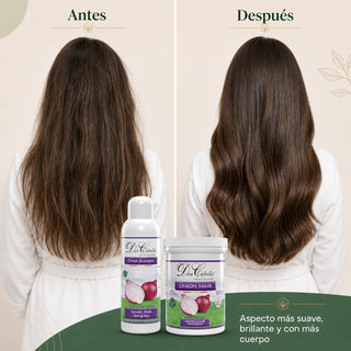 Pack Anticaída Esencial Cebolla Roja – Cabello Débil (Champú + Mascarilla) Don Cabello