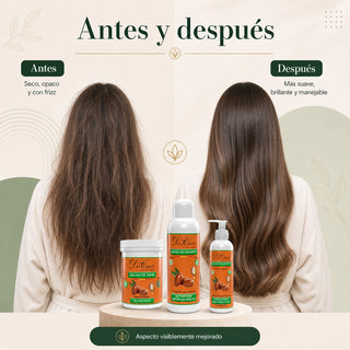 Pack Hidratación Intensa Argán – Cabello Muy Seco (Champú + Mascarilla + Tratamiento) Don Cabello