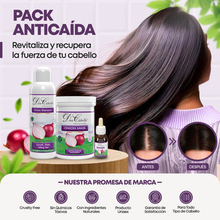 Pack Anticaída con Extracto Cebolla Roja Don Cabello