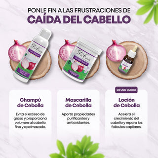 Pack Anticaída con Extracto Cebolla Roja Don Cabello