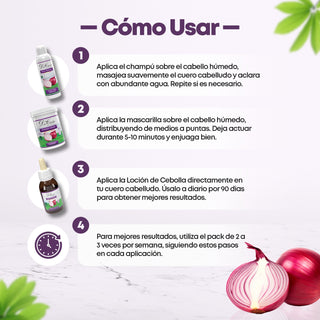 Pack Anticaída con Extracto Cebolla Roja Don Cabello