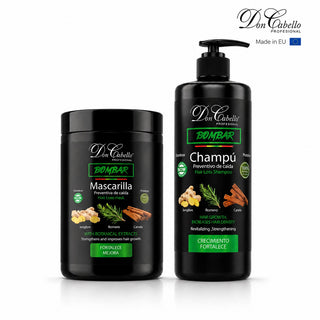 Pack Bombar Anticaída Romero & Jengibre – Cabello Débil (Champú + Mascarilla) Don Cabello
