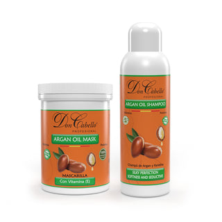 Don Cabello Pack Capilar Keratina & Argán – Hidratación Intensa y Reparación – 2x1000 ml