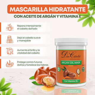 Pack Hidratación Intensa con  Aceite de Argán Don Cabello