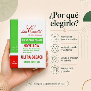 Don Cabello - Polvo Decolorante - No Yellow - Ultra Bleach - 500 Ml