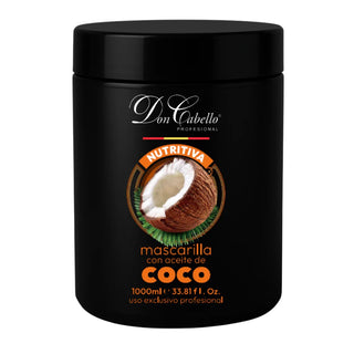 Don Cabello Mascarilla Capilar Nutritiva con Aceite de Coco – Hidratación Intensa – 1000 ml