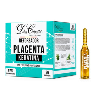 Don Cabello Ampollas Reforzador con Placenta y Keratina 36 x 15 ml