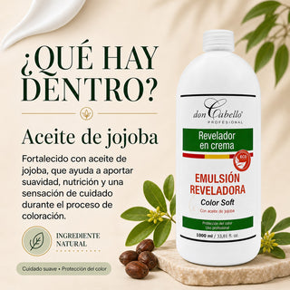 Don Cabello Emulsión reveladora – Crema reveladora 1000 Ml