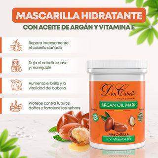 Pack Hidratación Intensa con  Aceite de Argán Don Cabello