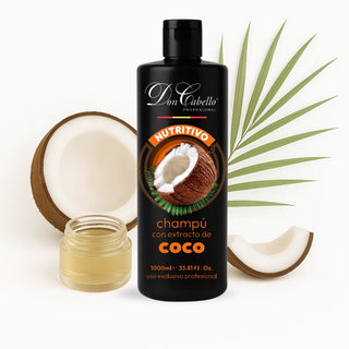 Don Cabello Nourishing Shampoo Coconut &amp; Aloe Vera – Gentle Hydration and Natural Shine – 1000 ml