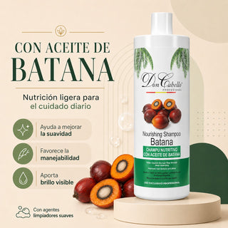 Don Cabello Champú Nutritivo Batana 1000 ml Hidratación y Brillo