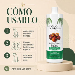 Don Cabello Champú Nutritivo Batana 1000 ml Hidratación y Brillo