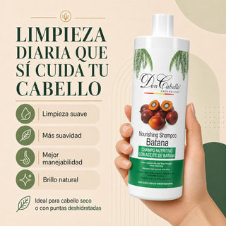 Don Cabello Champú Nutritivo Batana 1000 ml Hidratación y Brillo