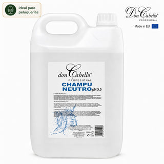 Champú Neutro pH 5.5 Don Cabello Profesional 5000 ml | Ideal para Salones